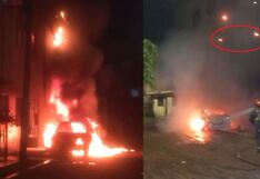 Extorsionadores queman vehículo del dueño de una piñatería en Chiclayo