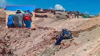 Arequipa: Familia acaba herida al caer a un barranco, en Yura