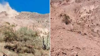 Derrumbe impide el tránsito entre Quechualla y Cotahuasi en La Unión