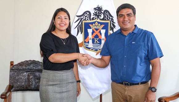 Alcalde de Trujillo, Mario Reyna Rodríguez, sostuvo una reunión con la Prefecta Regional de La Libertad, Carolina Velasco Nalvarte.