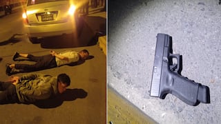 Detienen a dos sujetos con arma de fuego en el Cercado de Arequipa