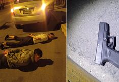 Detienen a dos sujetos con arma de fuego en el Cercado de Arequipa