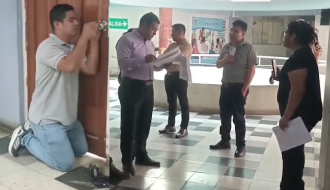 Con cerrajero concretaron la medida dispuesta por actual gestión que encabeza el alcalde Elber Requejo.