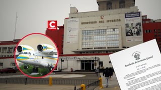 Mininter anula contratación de avión para la PNP por información falsa de empresa extranjera