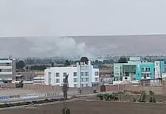 Arequipa: Quema de paja de arroz genera humareda y pone en riesgo a conductores en Islay