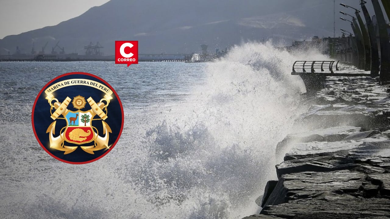 Marina de Guerra advierte oleaje anómalo que afectará playas del centro y sur del Perú. Composición: Diario Correo.