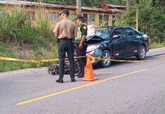 Chanchamayo: motociclista fallece en accidente de tránsito