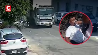 La Victoria: fiscalizador salta de camión en movimiento y cae al intervenir a ambulante