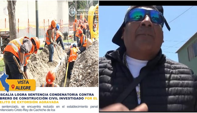 Nasca: cárcel para dirigente de construcción civil que pedía cupo a maestro de obra