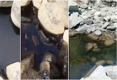 Denuncian presunta contaminación del río Palpa por residuos de líquido asfáltico