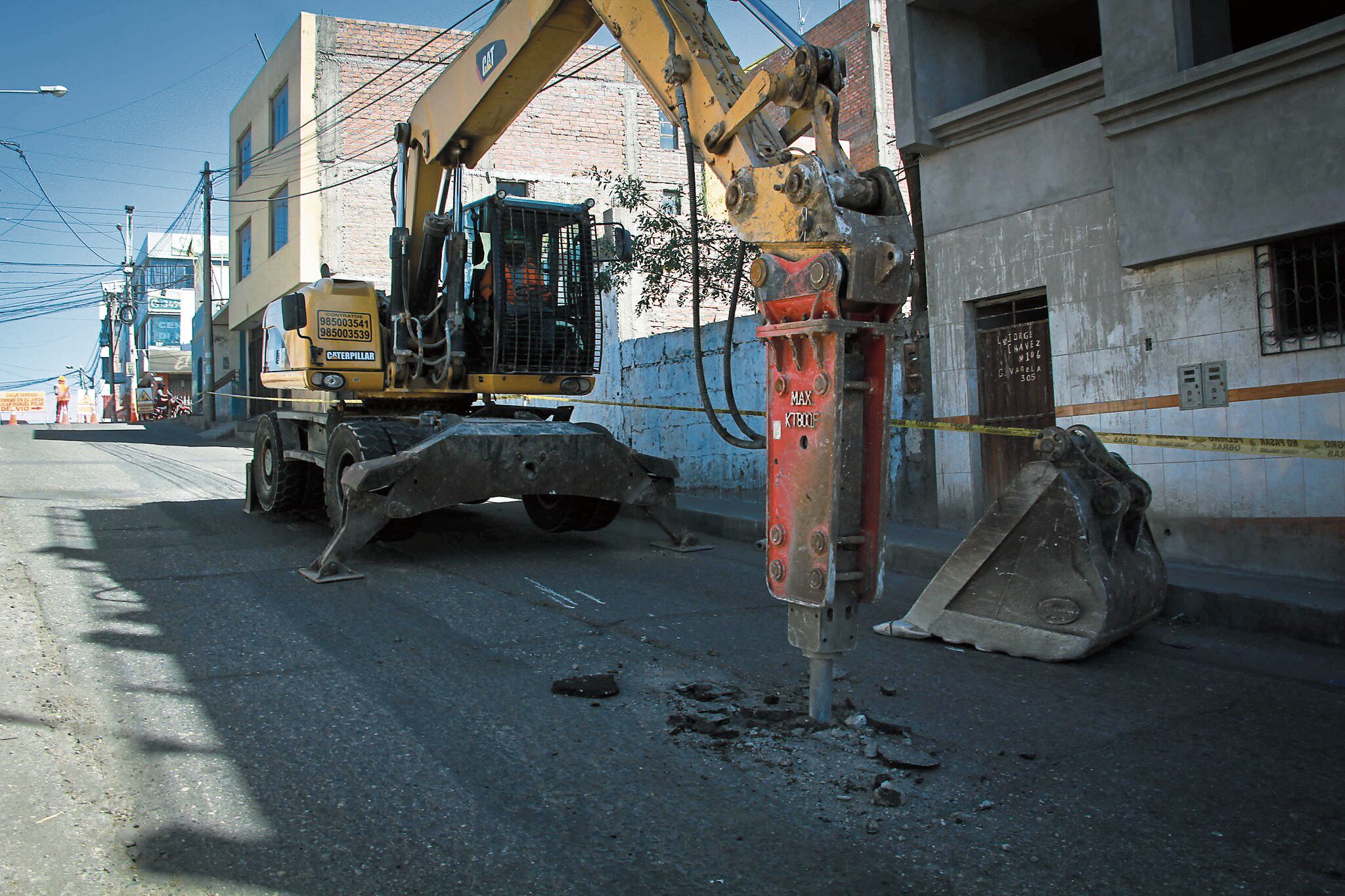 Obra en el distrito de Cayma. Foto: GEC