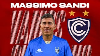 Cienciano anunció la incorporación de Massimo Sandi procedente de Alianza Lima