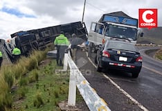 Dos fallecidos al volcar un camión en ruta Canta - Huayllay