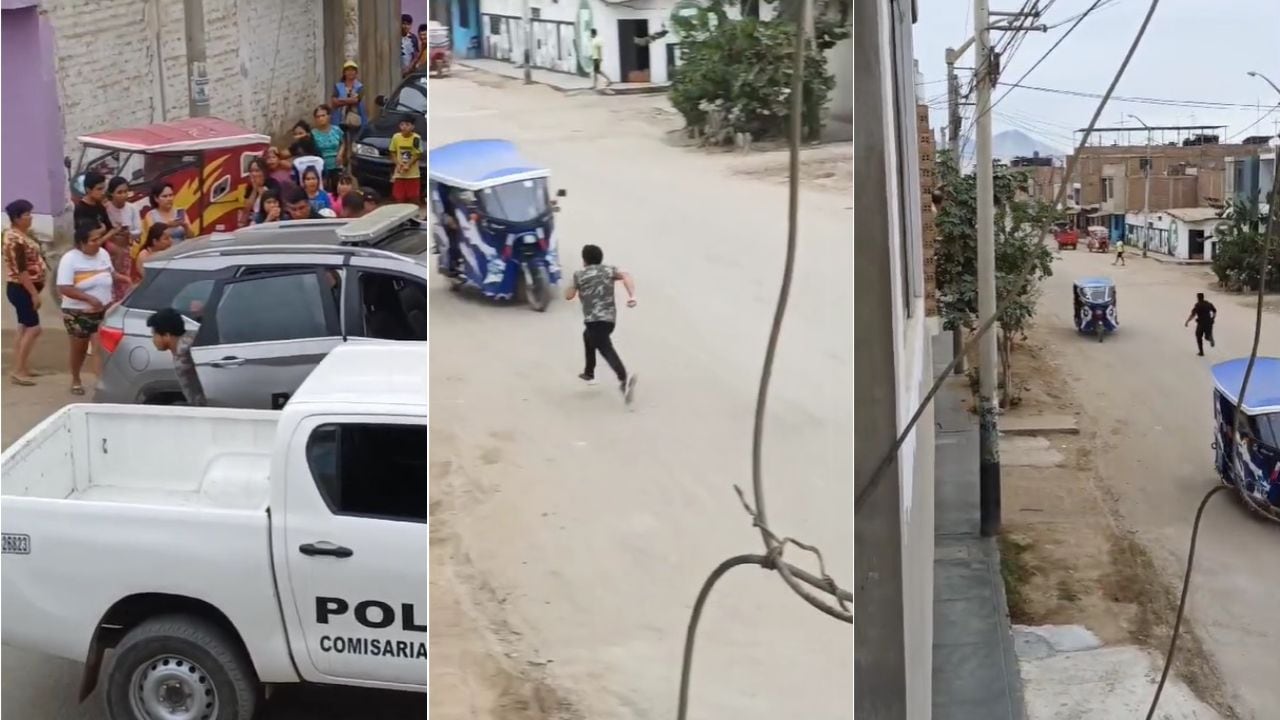 Incidente fue captado por una cámara de un poblador de Laredo.