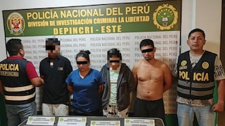 Cae banda que extorsionaba en Trujillo y Piura