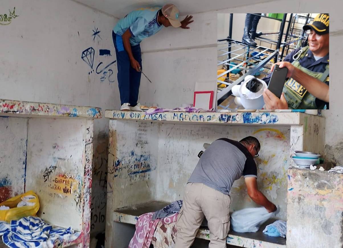 Operativo descubrió que internos escondían teléfonos celulares.