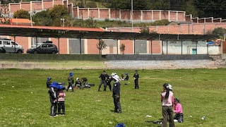 Jauja: Escolares hacen clases en la vía pública por protesta de padres de familia