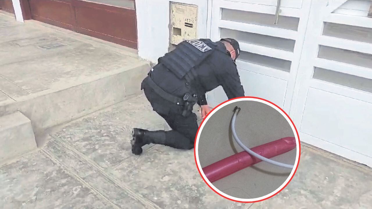 Delincuente llegó hasta un inmueble de la avenida La Merced, en el distrito de Laredo, y arrojó un cartucho de dinamita.