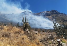 Arequipa: Incendio en Maca se extiende por fuertes vientos