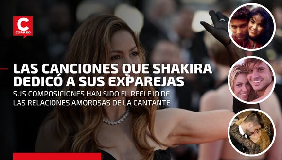 La lista de canciones que la cantante colombiana, Shakira, dedicó a sus exparejas
