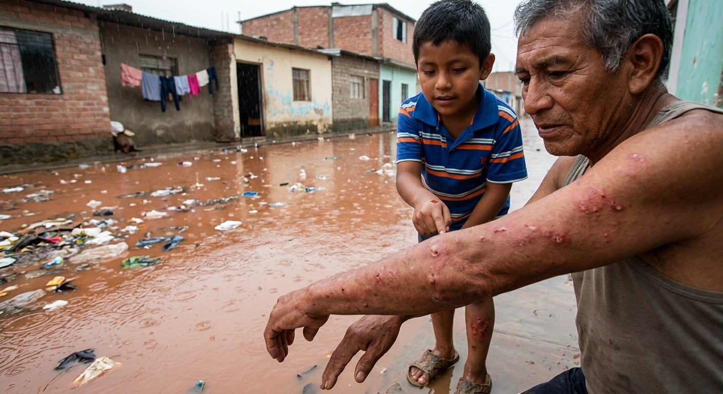 El Hospital Nacional Cayetano Heredia recomienda reforzar el cuidado de la piel ante las condiciones asociadas al Fenómeno El Niño. Picazón persistente, pus o lesiones que se extienden requieren evaluación médica. (Imagen: IA/Con fines ilustrativos)