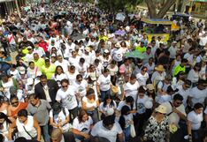 Marcha por la paz en Piura: Exigen justicia y seguridad tras asesinato de cantante Paul Flores (GALERÍA)