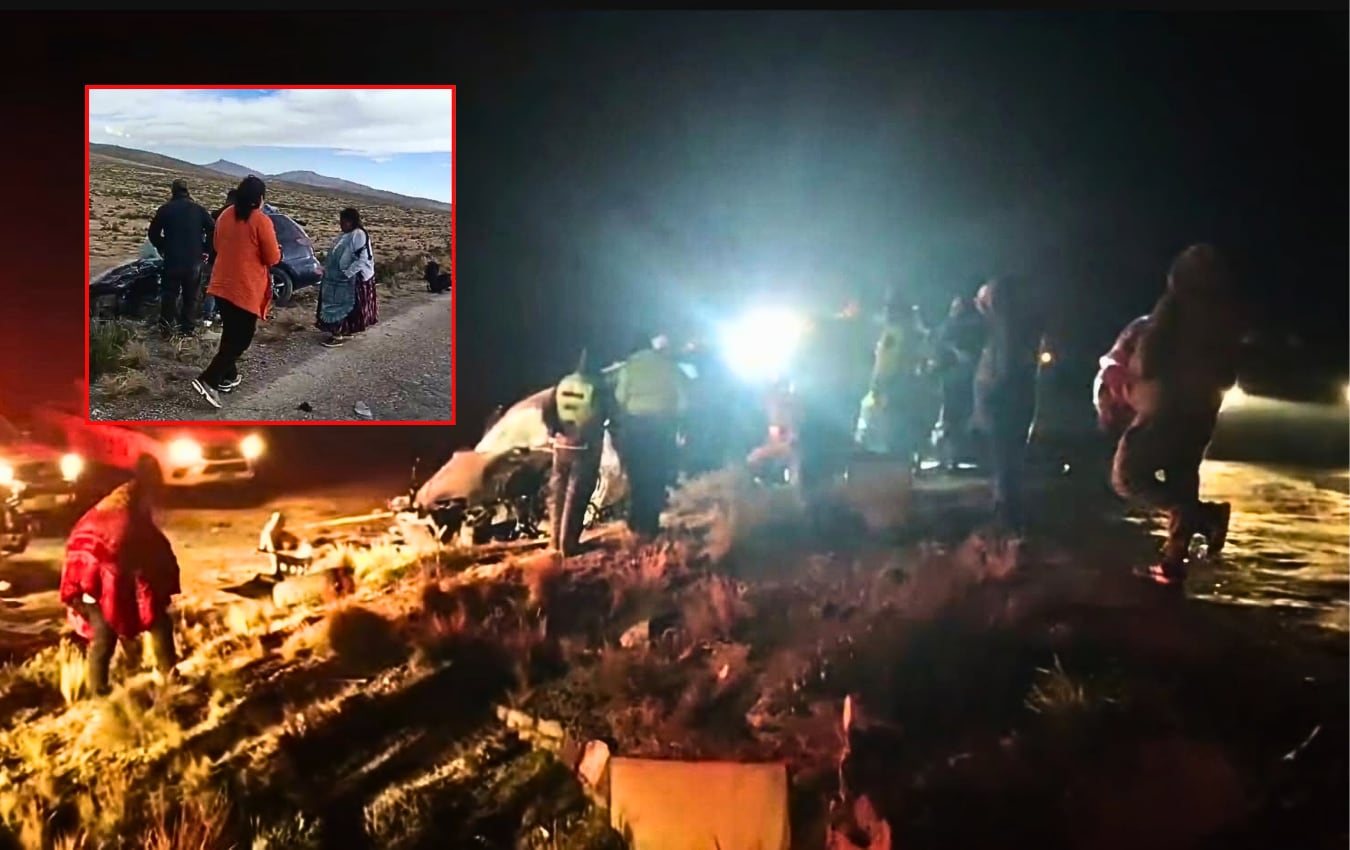 Accidente de tránsito en la vía Arequipa-Puno deja tres fallecidos. Foto: GEC.