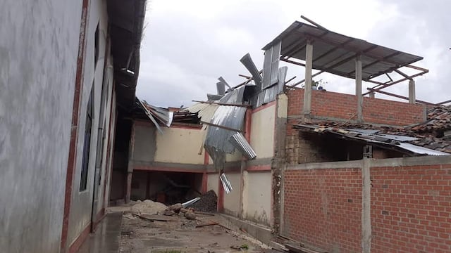 Fuertes vientos en el distrito de San Nicolás dañaron seis viviendas en Amazonas