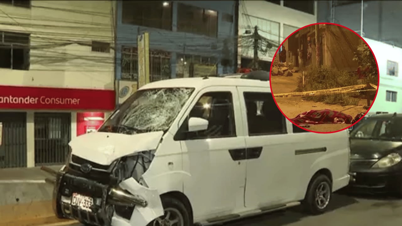 Jeimy Juárez Leigh, de 31 años, perdió la vida cuando se dirigía a su domicilio en motocicleta. Testigos señalaron que la miniván involucrada circulaba a excesiva velocidad y que su conductor intentó escapar tras el impacto. (Imágenes de América Noticias)