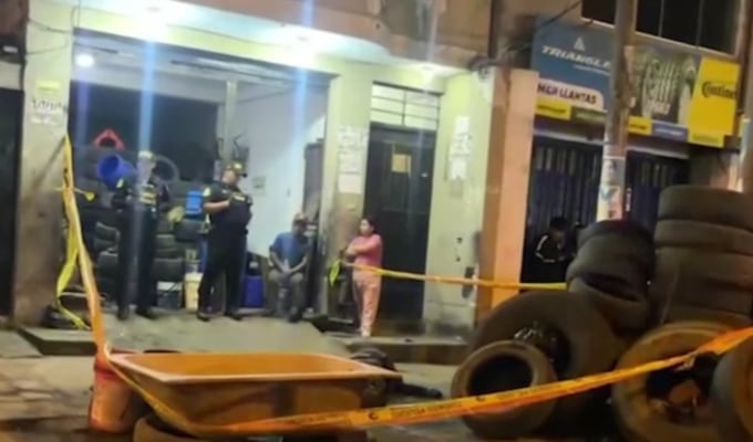 VES: asesinan a trabajador de llantería y dueño del negocio asegura que ataque iba contra él. Foto: RPP.