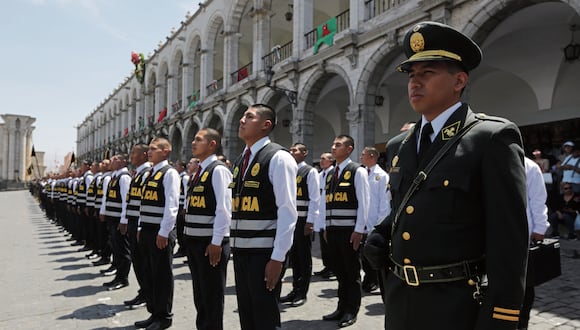 Policías incrementarán acciones para reforzar seguridad de Arequipa. (Foto: GEC)