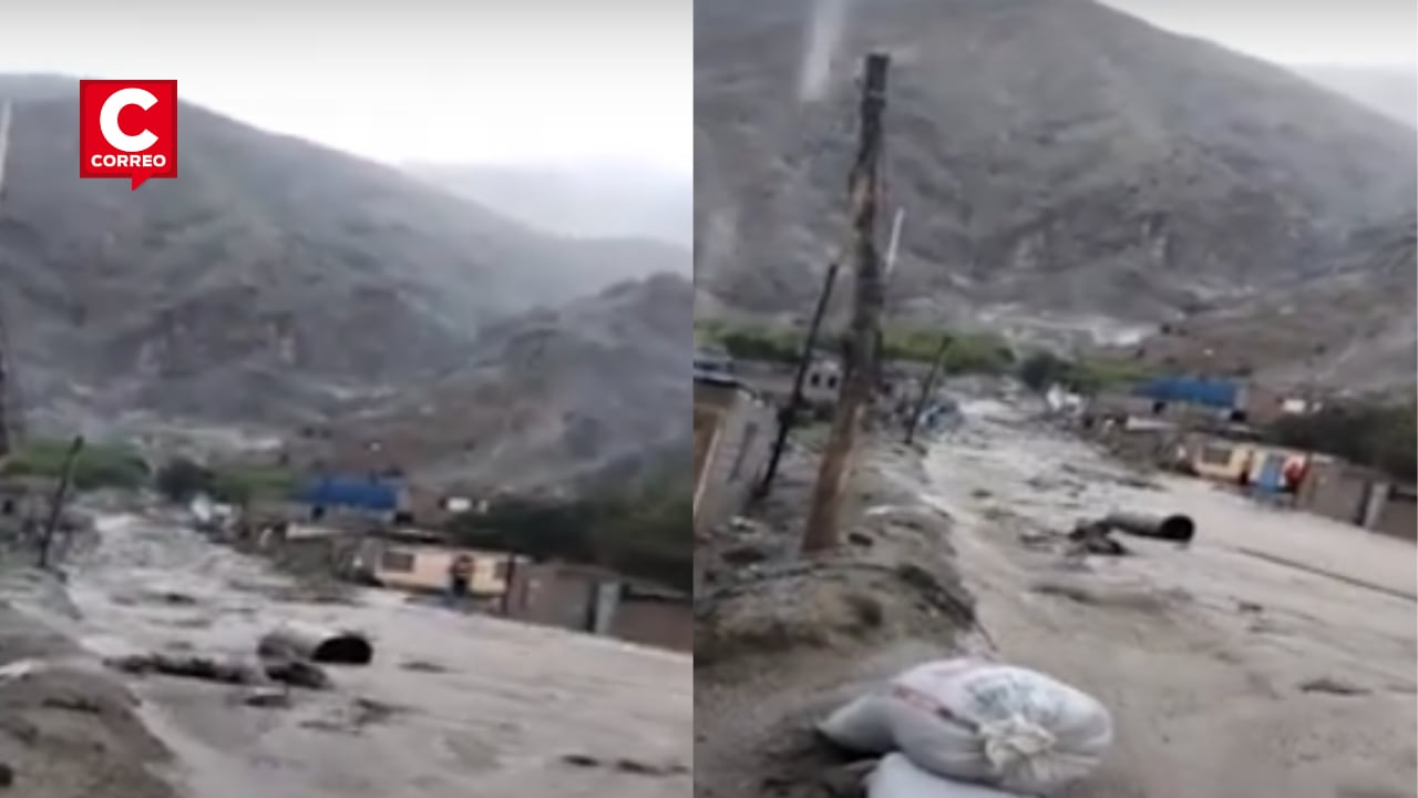 Intensas lluvias en la zona altoandina provocaron un huaico en dicha comunidad campesina, dejando a varias familias sin hogar, destruyendo viviendas, terrenos agrícolas y un tramo vital de la carretera. (Foto captura: Exitosa Noticias)