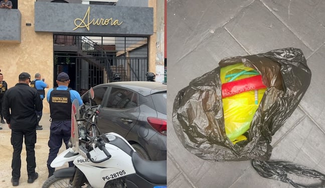 El objeto estaba en una bolsa de color negro.