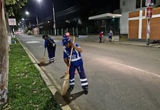 Intensifican limpieza de la ciudad de Trujillo con jornadas nocturnas