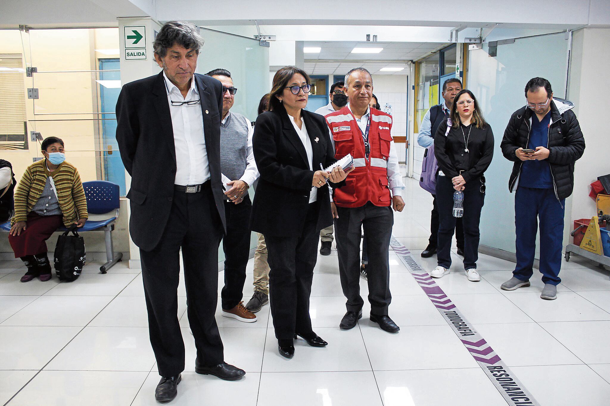 Responsables de ANIN y Geresa en encuentro para ver detalles de programación. Foto: GEC.