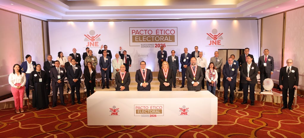 Elecciones 2026: Pacto Ético pide a los 35 candidatos evitar violencia y ataques durante jornada de debate. Foto: JNE.