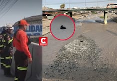 Policía desaparece tras ingresar al río Rímac para salvar a un perro y ser arrastrado por la corriente