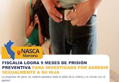 Nasca: 9 meses de prisión preventiva para investigado por violar a su propia hija en Marcona