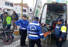 Motociclista resulta herida tras choque con taxi en la Av. Dolores de Arequipa