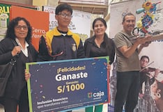 Premio a la creatividad en II Concurso Interescolar en Escultura de Reciclaje, en Arequipa