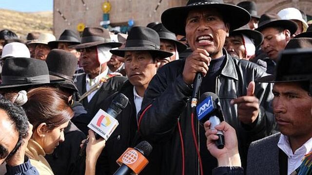 La coca dice que Aduviri será gobernador regional de Puno en 2018