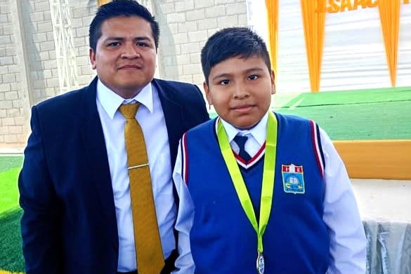 Thiago Yarlequé, obtiene el primer puesto en la Olimpiada Nacional de Geometría.