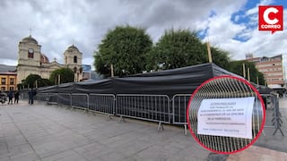 Así luce la Plaza de la Constitución a horas del Ño Carnavalón en Huancayo