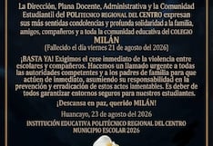 Politécnico Regional del Centro exige el cese de la violencia escolar tras la muerte del estudiante Milán