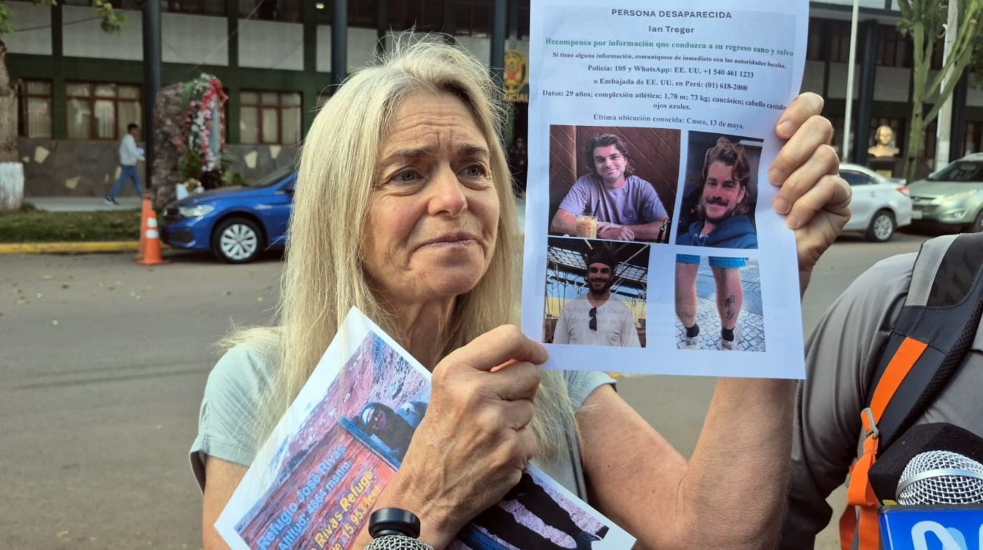 Mishell Ludwig arribó a Cusco para buscar a su hijo Ian Treger, quien desapareció hace más de un mes.