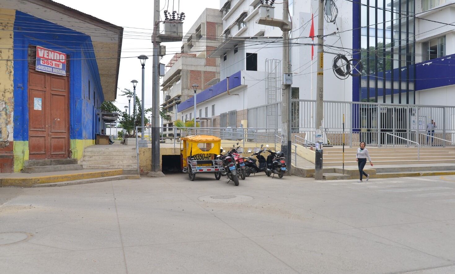 Zona donde se forma una cuenca ciega a consecuencia de las fuertes lluvias que se registran en Piura