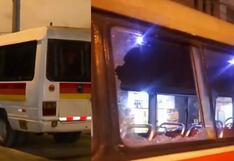 San Juan de Miraflores: Cinco buses de la línea D son atacados simultáneamente con pasajeros a bordo