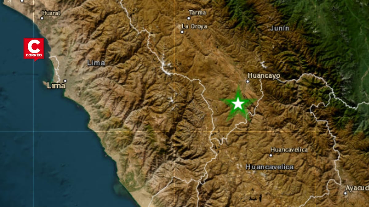 Sismo de magnitud 3.5 se registró en Chupaca, Junín, este 1 de septiembre