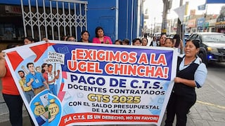 Chincha: Docentes contratados exigen pago de CTS del periodo 2025