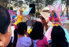 Un espectáculo infantil lleno de diversión en el parque Néstor Martos